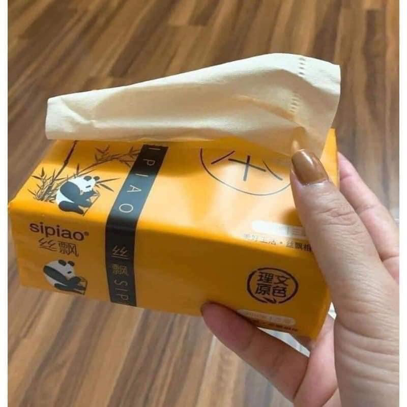 THÙNG 30 GÓI KHĂN GIẤY ĂN GẤU TRÚC SIPIAO - KHĂN GIẤY CAO CẤP, MỖI GÓI 300 TỜ - NHỎ GỌN , TIỆN LỢI , AN TOÀN , DỄ SỬ DỤNG