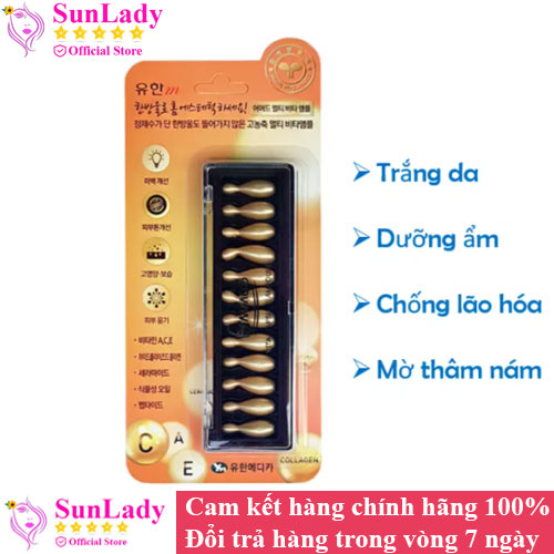 Viên Collagen tươi Ammud Multi Vita Ampoule Hàn Quốc Dạng vỉ 12 viên