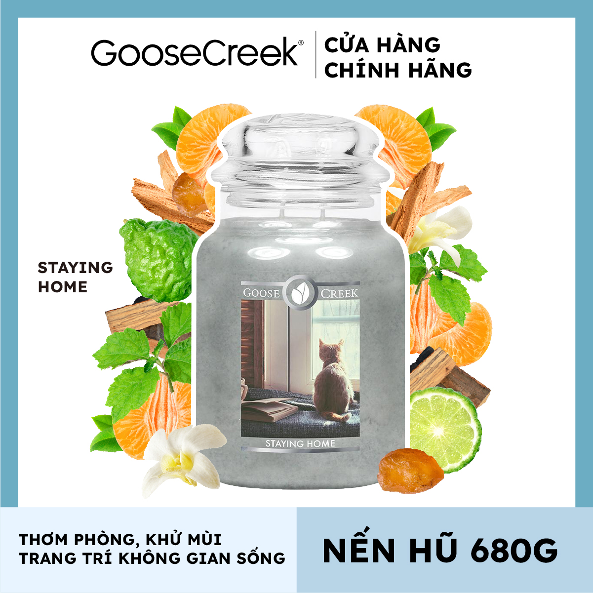 Nến hũ Goose Creek - Staying Home
