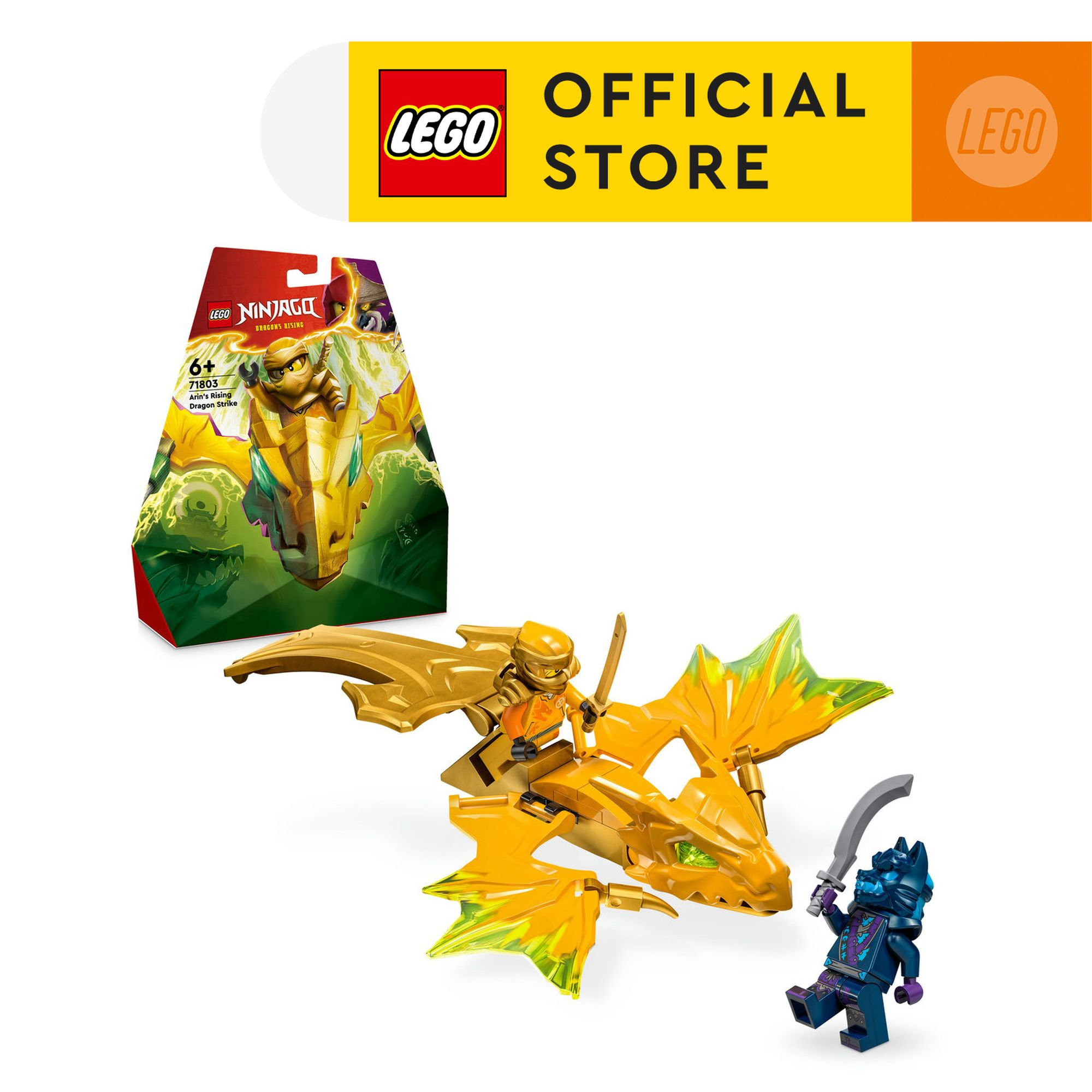 Lego ninjago 71803 đồ chơi lắp ráp bệ phóng rồng thần của arin