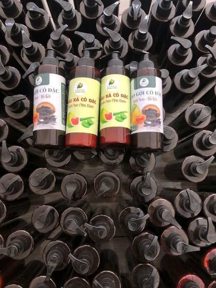 Dầu gội đầu bưởi non - Dầu gội Hanmade chai 300ml
