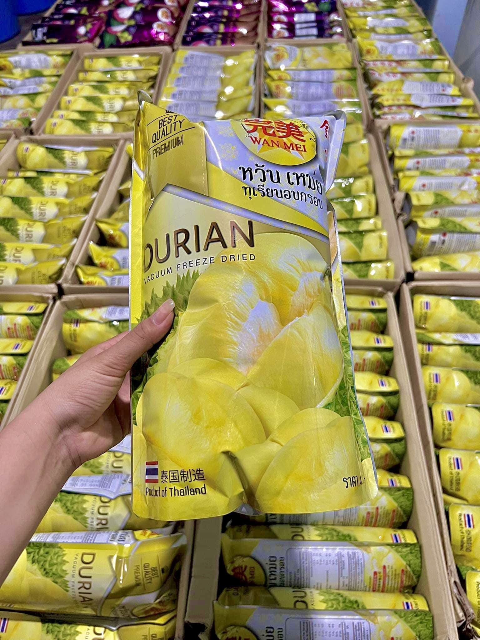 Sầu riêng sấy thái lan
