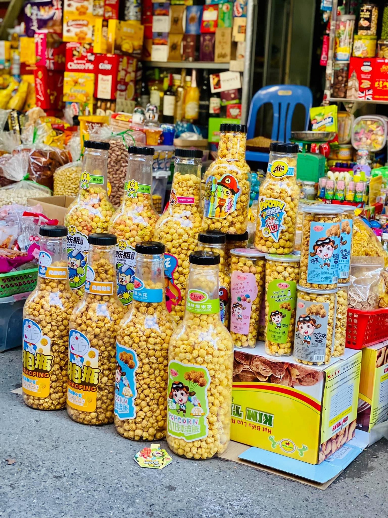 Bỏng ngô chai siêu to khổng lồ 778g