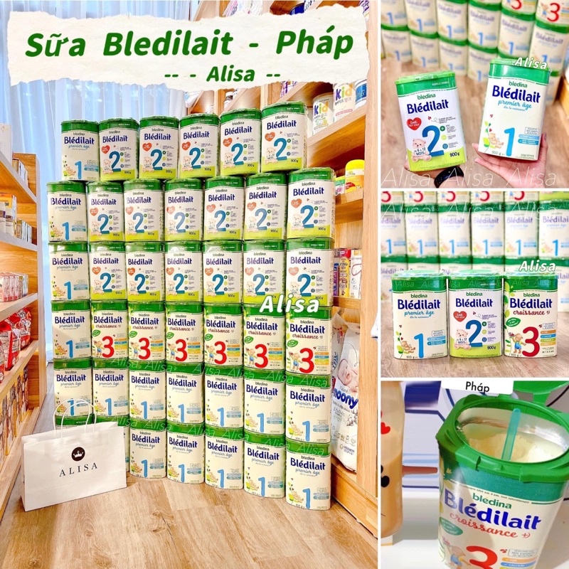 Sữa bột BLEDILAIT Pháp số 1-2-3 400g/900g - ALISA