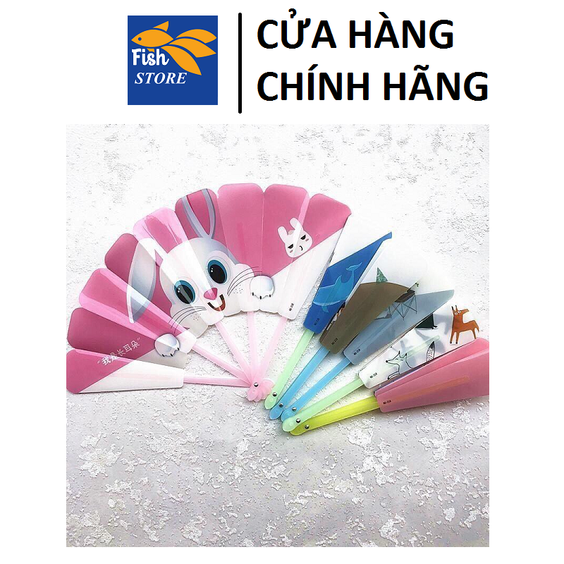 (Có Quà Tặng) Quạt Nhựa Cầm Tay Cute Nhiều Hình - Giao Mẫu Ngẫu Nhiên