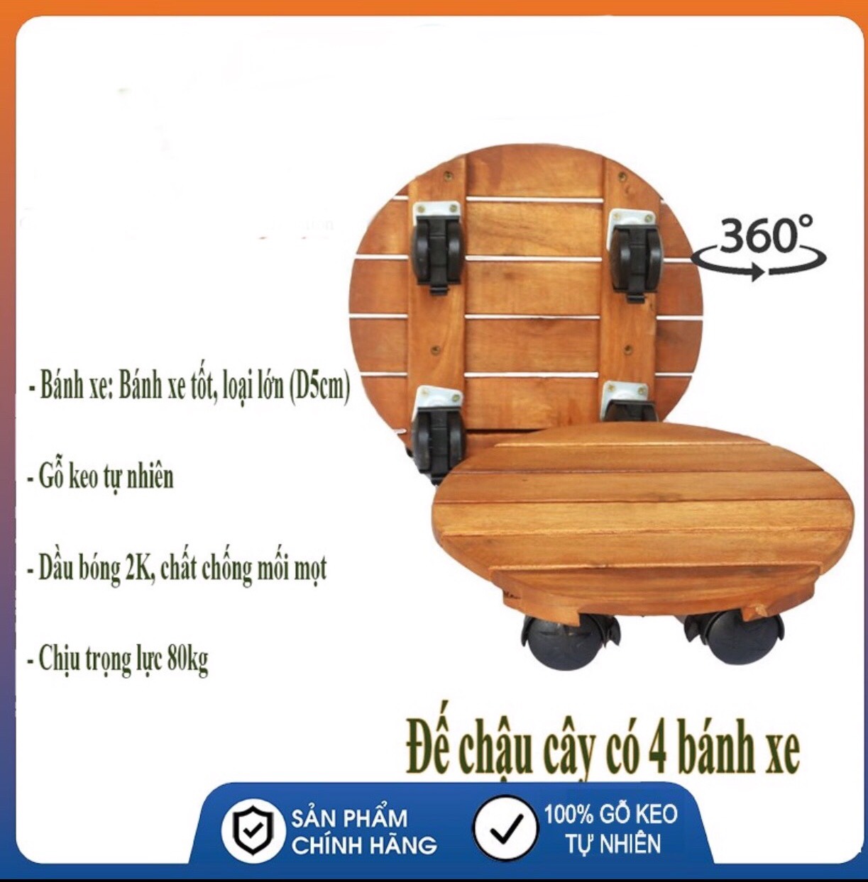 [Freeship MAX] Kệ giá đỡ chậu hoa cây cảnh đa năng đường Kính 30cm chịu lực 80kg -Đế để chậu cây có 4 bánh xe khóa cao cấp