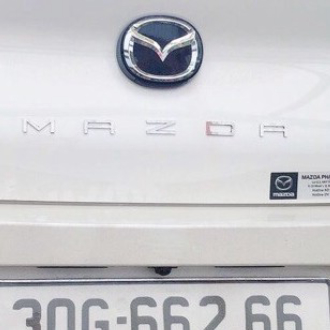 Bộ Logo tem nhãn Mazda Chữ Nổi Dán sau xe Oto, xe hơi