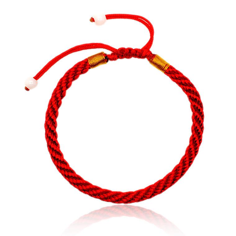 (ComBo 3 vòng) VÒNG ĐEO TAY NAM - NỮ CHỈ ĐỎ TRƠN - VT1110