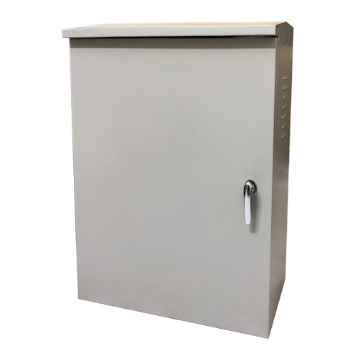 Tủ điện 800x600x300 mm-vỏ tủ điện ngoài trời thép (màu xám, loại thanh cài)