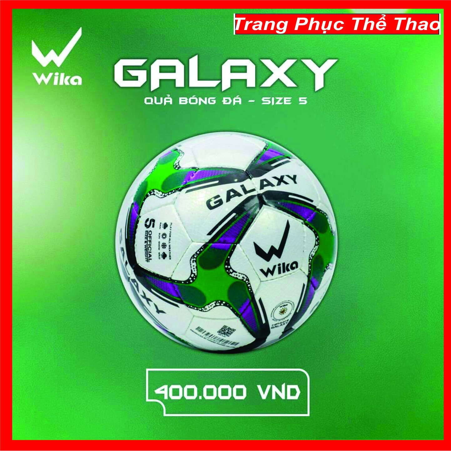 Quả Bóng Đá Wika Galaxy -  Chính Hãng - Size 5