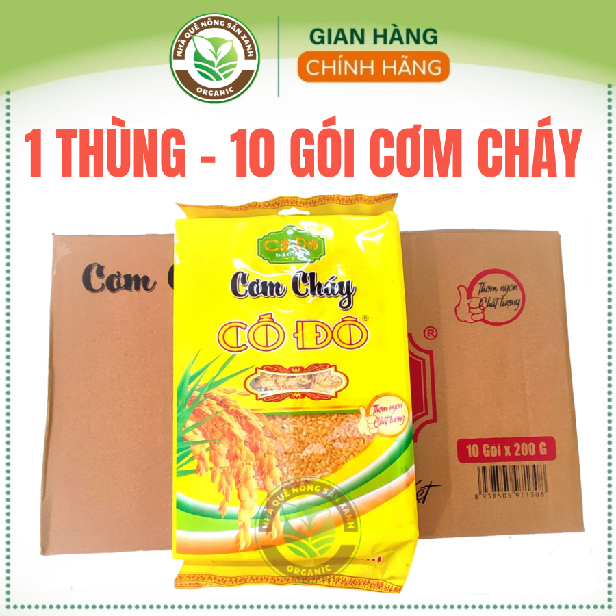10 gói cơm cháy cố đô hoa lư ninh bình, cơm cháy siêu ruốc, chà bông- ròn tan, ngon