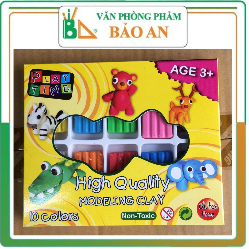 Đất nặn 10 màu playtime 013-tr10240