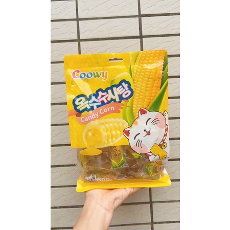 Gói 500g Kẹo Ngô dẻo nhân chảy trong suốt thương hiệu COOWY Đài Loan - Kẹo bắp dẻo