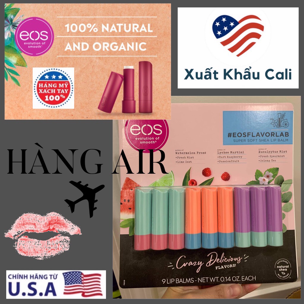 [HCM]‼️ SON DƯỠNG EOS CỦA MỸ SIÊU HOT ‼️   ORGANIC- CHUẨN HỮU CƠ  $65K 1 CAY