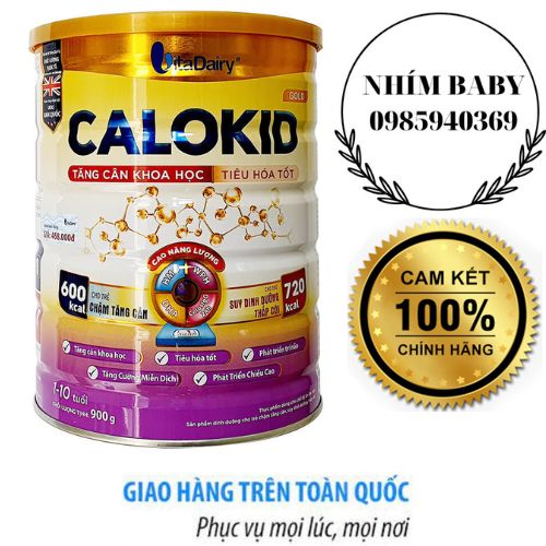 Sữa Calokid Gold 900g Dành cho trẻ ốm yếu, biếng ăn, suy dinh dưỡng từ 1