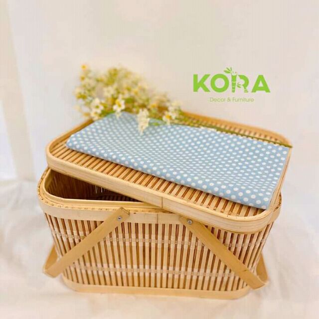 Làn tre giỏ tre đi picnic hoặc đựng đồ, lh 0978945425
