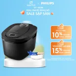 [QUÀ TẶNG HẤP DẪN - SLCH] Nồi Cơm Điện Tử Philips HD4814/31 - Màu Đen -  1.8L - Công nghệ FreshDefense làm nóng 3D- Hàng Chính Hãng