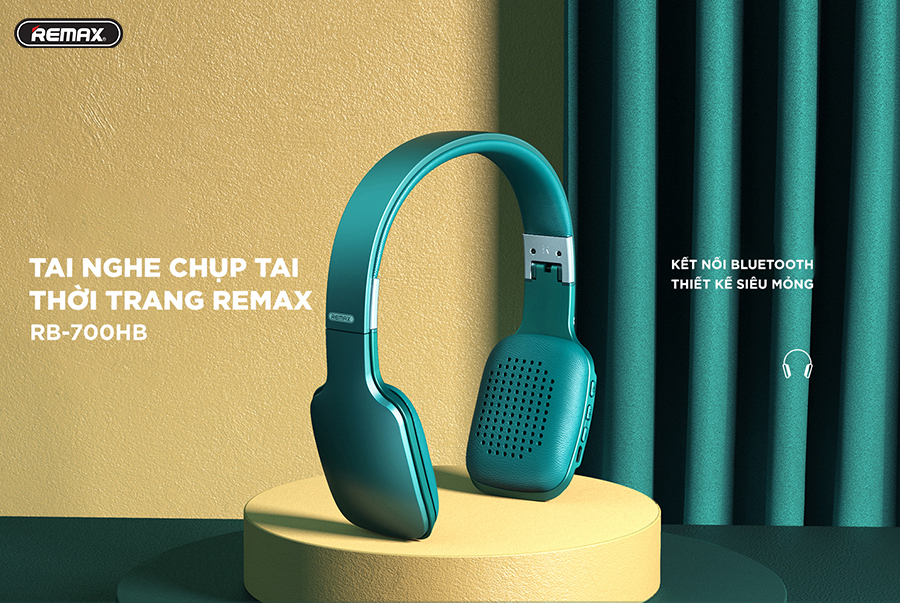 [HCM][ HÀNG MỚI VỀ ] Tai Nghe Bluetooth Chụp Tai Remax RB-700HB Chất Lượng Tốt Chất Âm Cực Hay Kết Nối Bluetooth 5.0 Pin Dung Lượng Cao Đeo Êm Tai Nghe Nhạc Xem Phim Hỗ Trợ Cuộc Gọi Thoại Rảnh TayThiết Kế Độc Đáo Đẹp Mắt