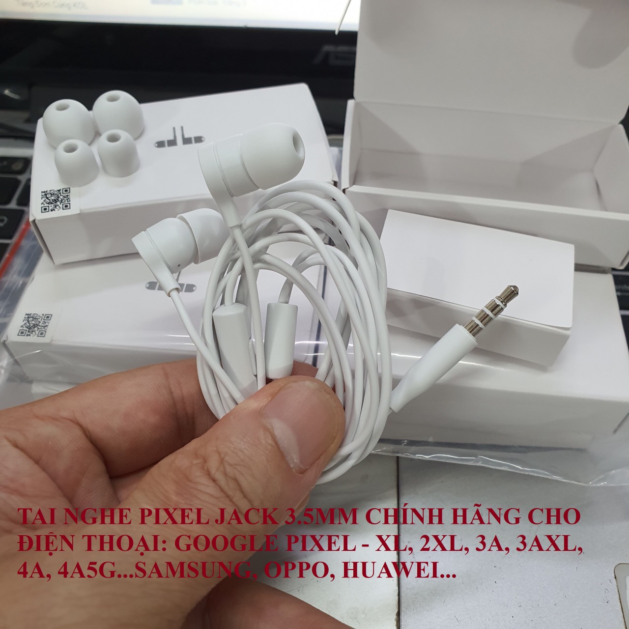 Tai nghe google pixel chính hãng, jack 3.5 cho google pixel xl-2xl-3a-3axl-4a-4a5g...dùng chung samsung, oppo...âm hay, bass to
