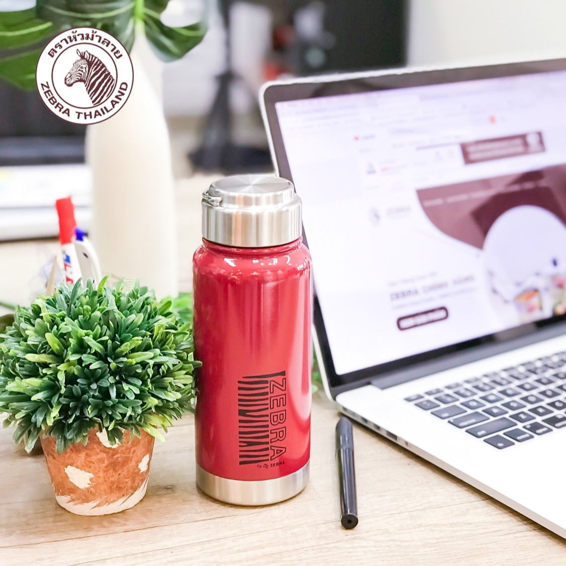 Bình giữ nhiệt inox 500ml botto - zebra thái lan- 112634