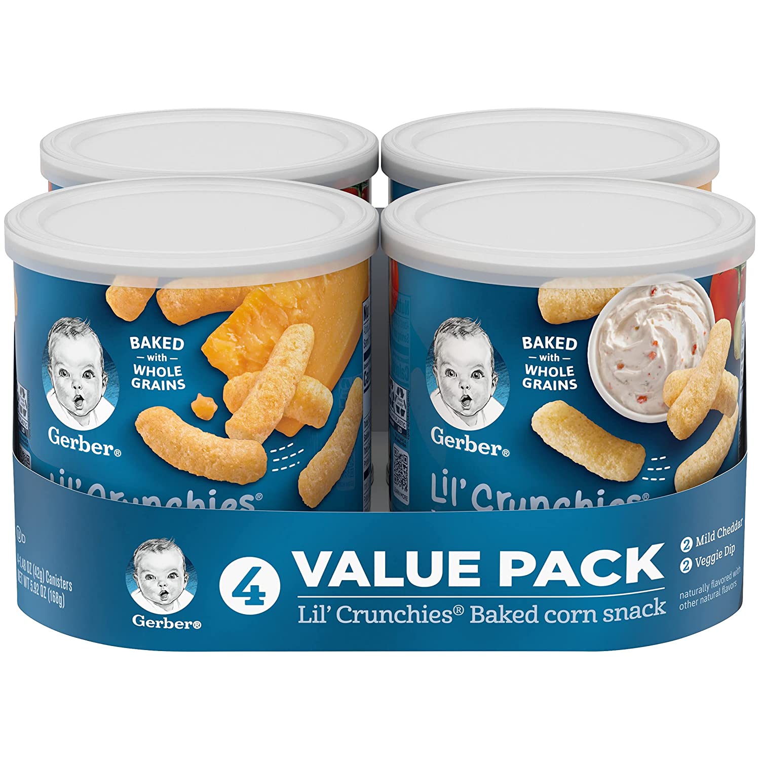 Bánh Gerber Lil Crunchies 42g cho bé từ 8 tháng (Hàng Mỹ đi Air)