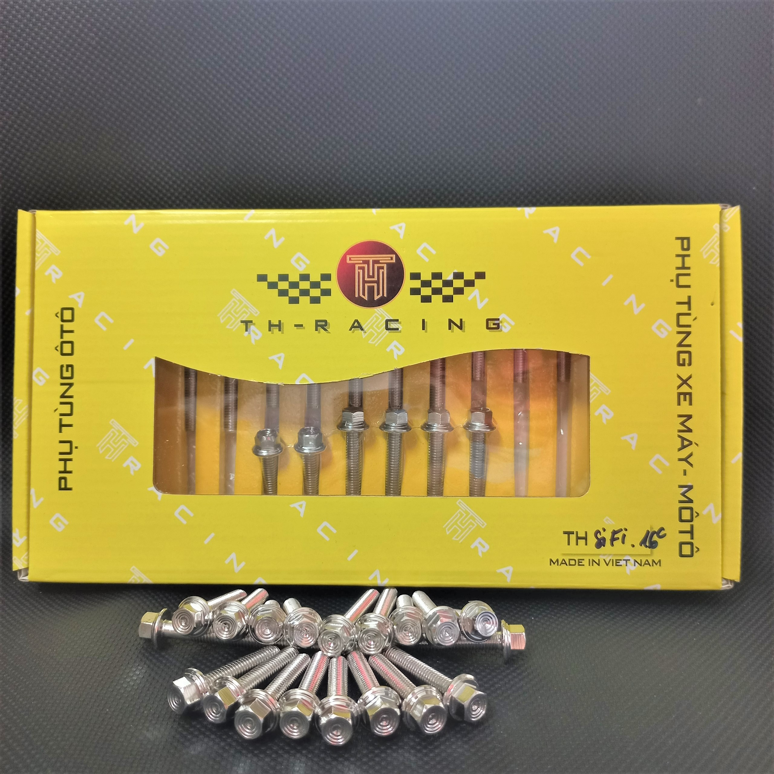 Bộ ốc lốc máy inox 304 trụ thái v2 gắn Winner, Extciter, Sirius, Sonic, Wave, Dream, Vario, Fu125, Si50.... TẶNG KÈM HỘP