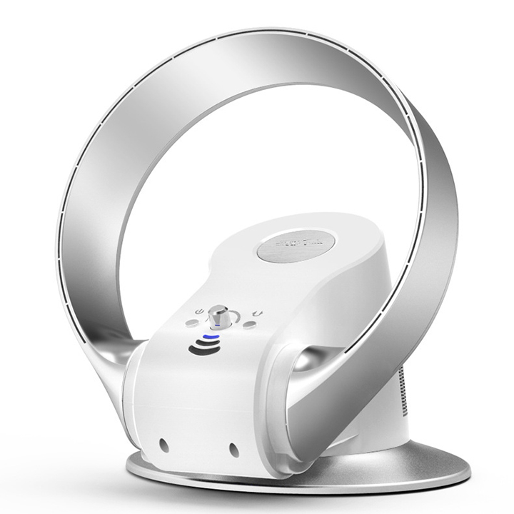 Quạt treo tường không cánh có điều khiển từ xa áp suất cao, gió mạnh- quạt không cánh để bàn hoặc treo tường
