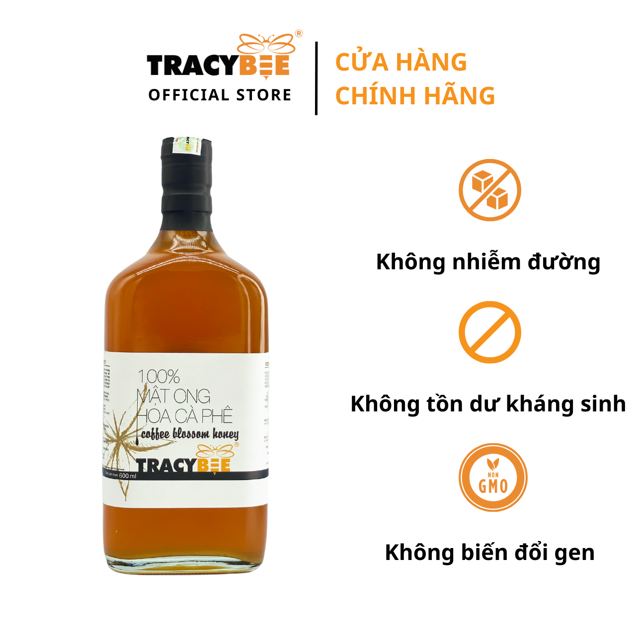 MẬT ONG HOA CÀ PHÊ TRACYBEE 600ML