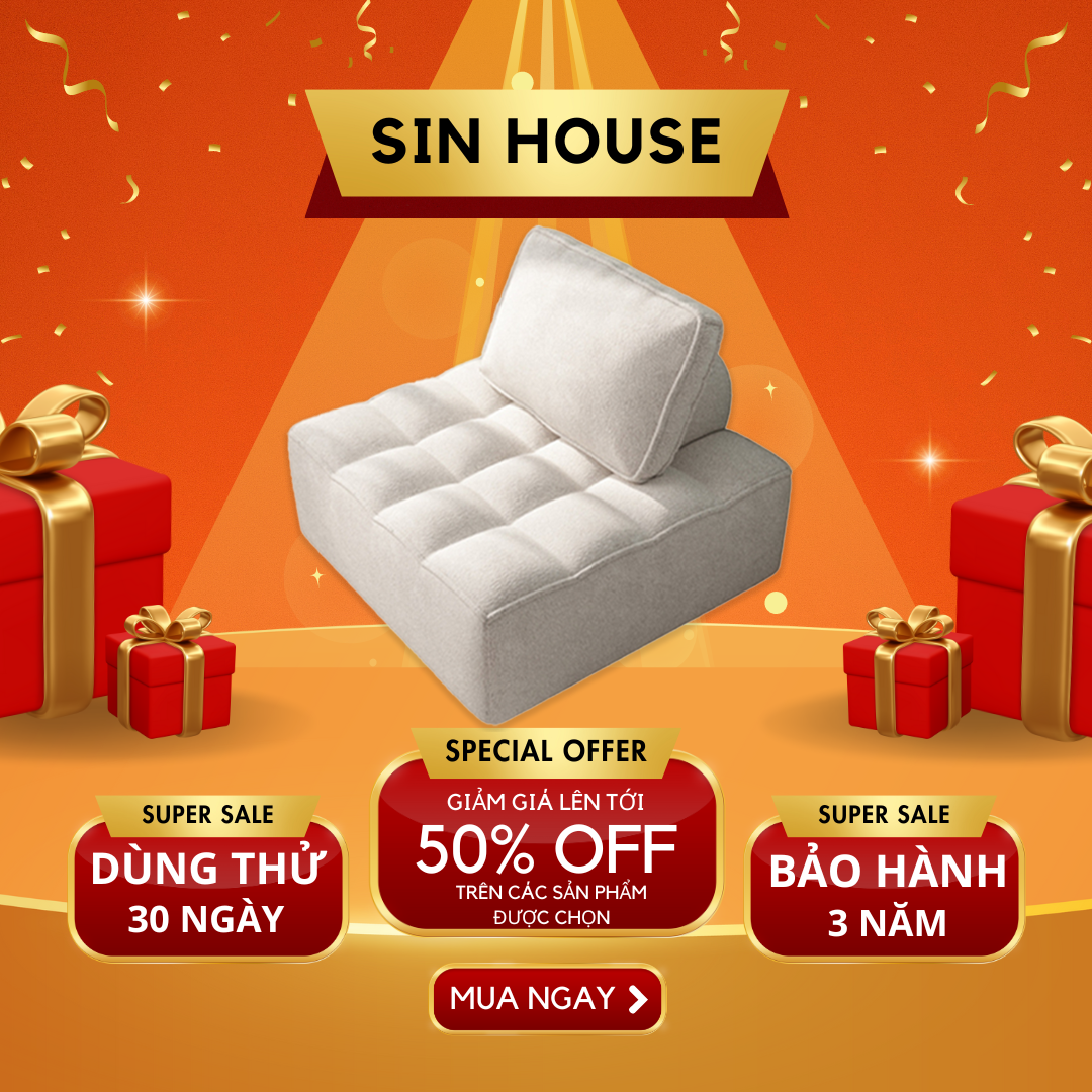 Ghế sofa, sofa phòng khách, ghế sofa đơn lông cừu điều chỉnh được tựa lưng
