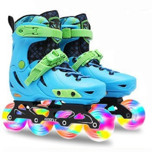 GIÀY TRƯỢT PATIN KINGFLY TRẺ EM, BÁNH ĐÈN, TẶNG BẢO HỘ TAY CHÂN