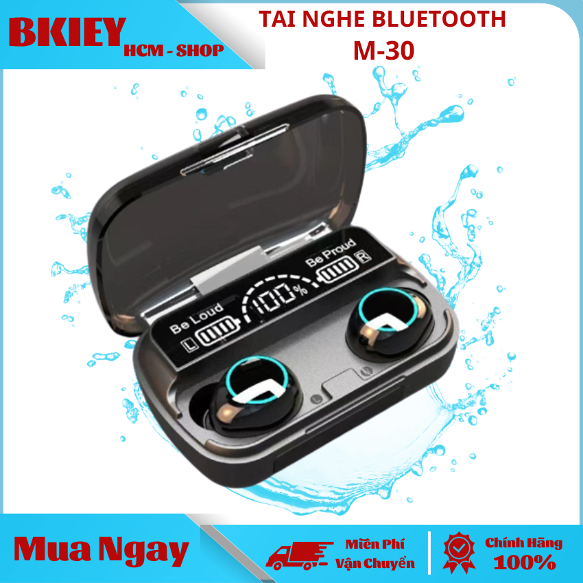 Tai Nghe Nhét Tai Bluetooth M90 , Tai Nghe Bluetooth TWS M30 Pro , M10 M30 M19 , Bluetooth V5.3 , Âm Thanh Vòm 6D , Âm Bass Mạnh Mẽ , Mic 2 Bên , Pin Trâu 4800MAH , Chống Nước IPX5 , Hiển Thị Màn Hình Led , Hỗ Trợ Android & IOS .