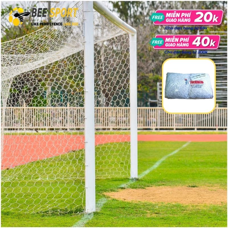 Lưới bóng đá sân 7 hiệu Toàn Thắng - Lưới khung thành sân 7 người loại tốt - Chất liệu tốt, bền bỉ