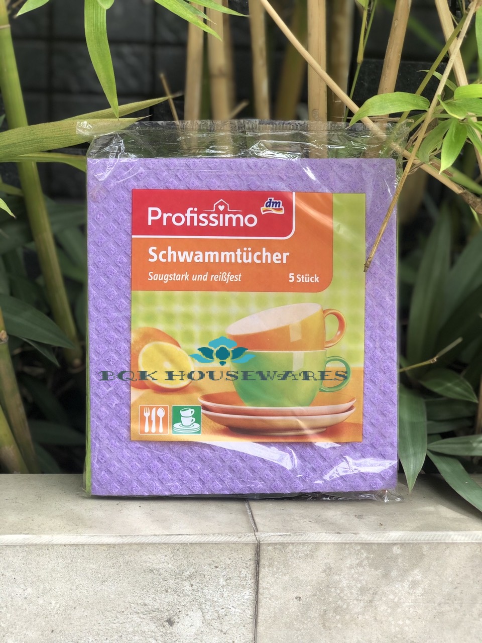 [HCM]Khăn lau đa năng Profissimo -  nội địa Đức (1 gói gồm 5 khăn)