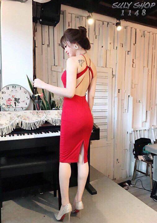 ĐẦM BODY CỔ YẾM CÁCH ĐIỆU HÀNG THIẾT KẾ CAO CẤP CỰC SANG CHẢNH SIÊU PHẦM TẠI X79 ( HÌNH MẪU CHỤP THẬT )