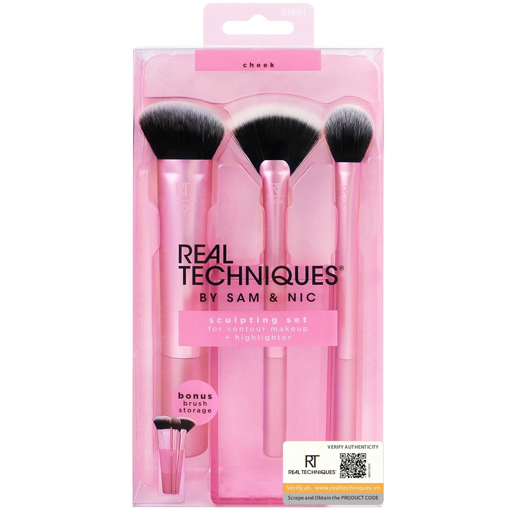 Bộ Cọ 3 Cây Và Hộp Đựng Real Techniques Sculpting Set