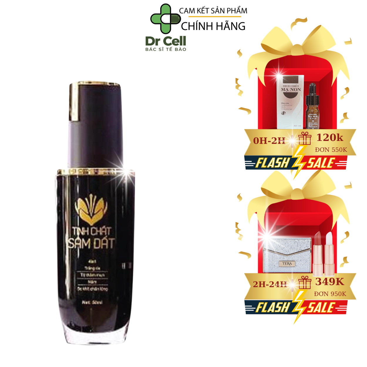 Tinh chất sâm đất dr cell đánh bay mụn nhanh chống, tái tạo da, giảm thâm 50ml