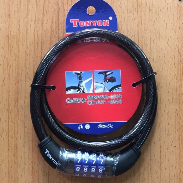 Khoá số dây tonyon khoá xe đạp xe máy