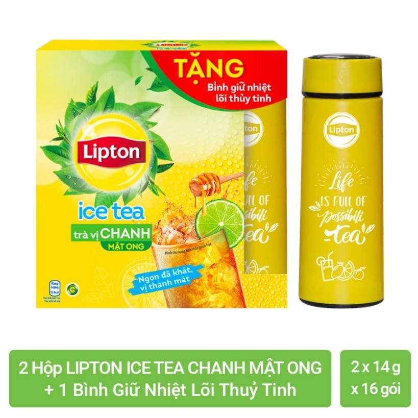 Trà chanh lipton ice tea hộp 224g