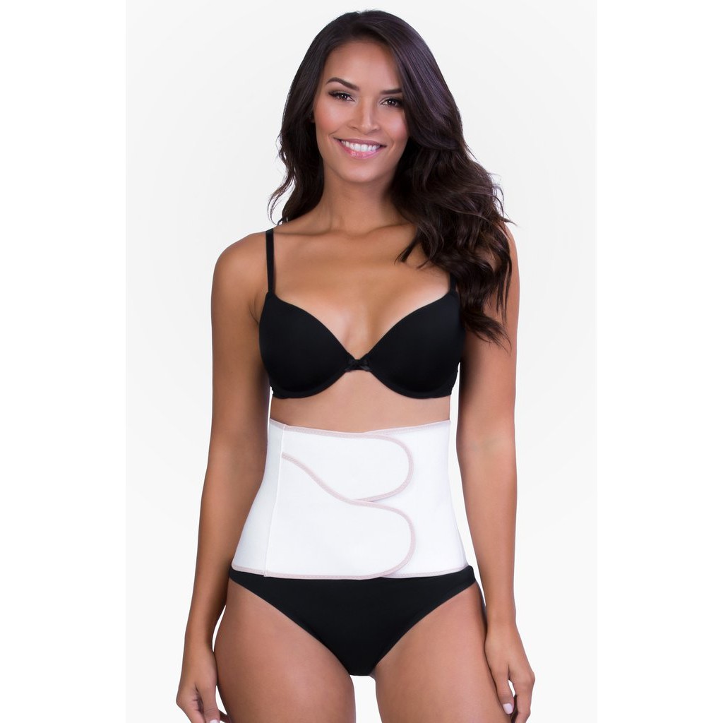 Đai nịt bụng cho mẹ sau sinh b.f.f belly wrap - chính hãng belly bandit, mỹ - làm thon gọn, nâng đỡ eo, bụng, hông, giảm đau lưng, thúc đẩy khả năng vận động cho mẹ sau sinh, hàng cao cấp - màu đen/kem