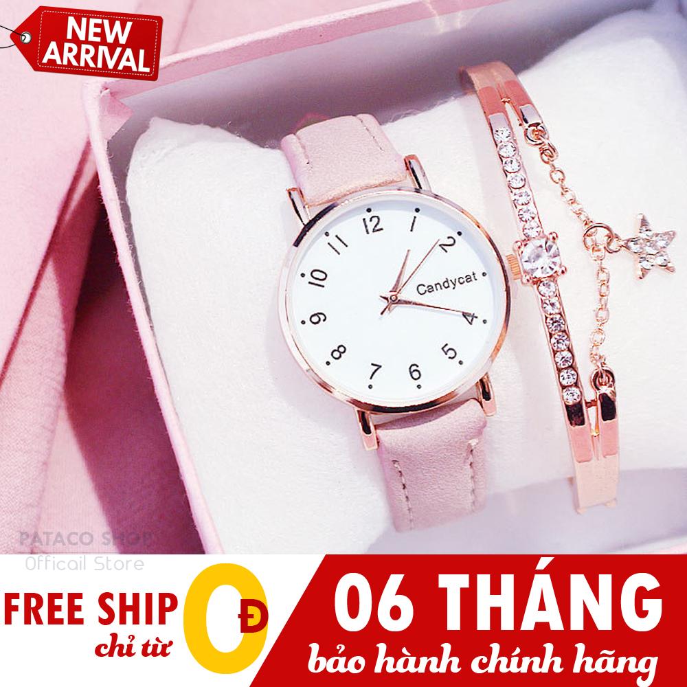 Đồng hồ nữ thanh lịch Candycat C57 , Dây da cao cấp, Mặt máy mỏng, Chống nước sinh hoạt nhẹ, Bảo hành 6 tháng