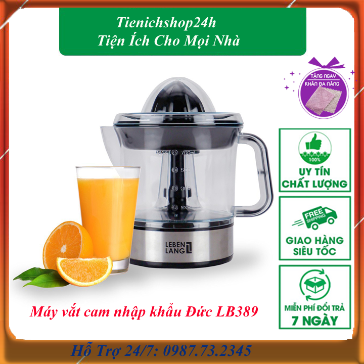 Máy vắt cam nhập khẩu đức lebenlang lb389 nhanh gọn, dễ sử dụng - thương hiệu đức