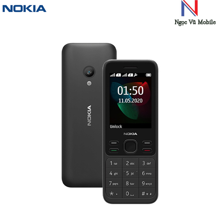 Điện thoại Nokia 150 2020, Màn hình TFT, 2.4", 65.536 màu, Danh bạ	800 số, Dung lượng pin 1020 mAh