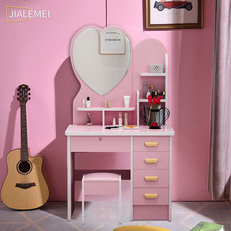 Bàn trang điểm sang trọng Tủ trữ đồ có kèm gương trang điểm Bàn trang điểm đa năng tối giản Phù hợp cho mọi loại phòng ngủ