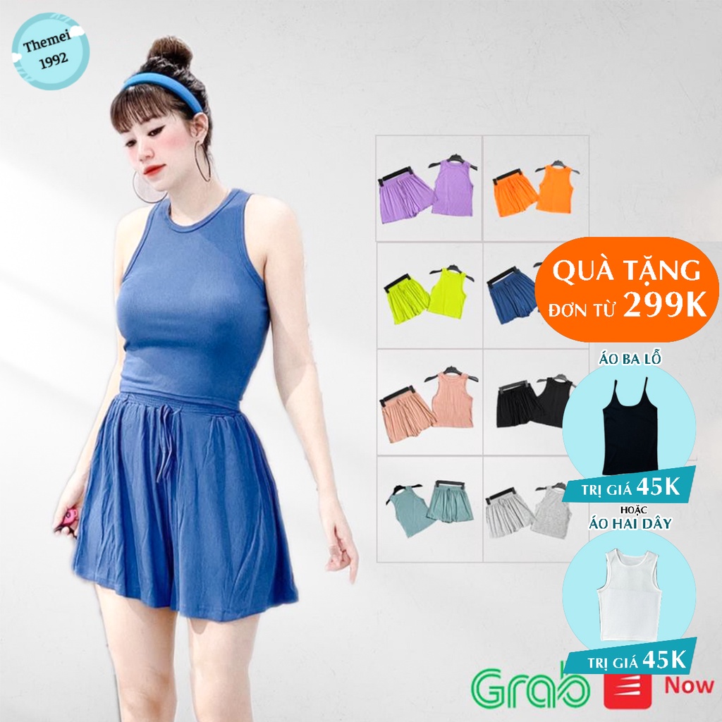 Đồ bộ nữ The Mei 1992 - Đồ ngủ nữ mặc ở nhà,đô bộ nữ mặc nhà, đồ bộ mặc ở nhà nữ, đồ ngủ nữ, bộ đùi nữ mặc nhà, quan ngu nu, đồ ngủ nữ pijama chất len tăm lạnh co giãn tốt siêu mát mịn nhiều màu xinh