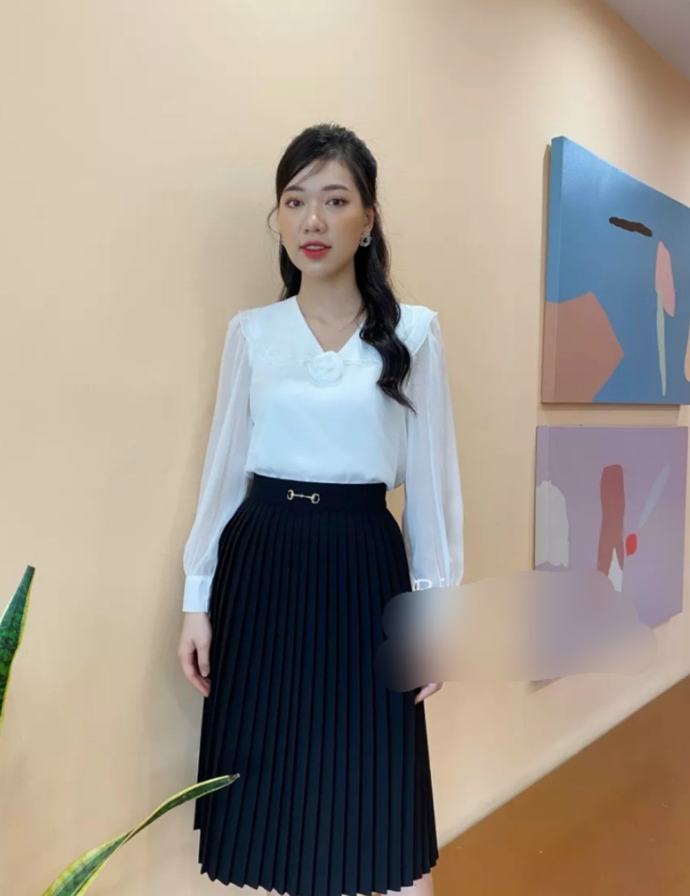 Áo công sơ nữ duyeeu dáng b099