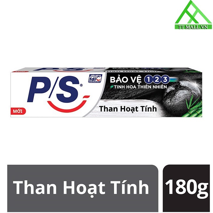 Kem Đánh Răng Than Hoạt Tính P/S 180g