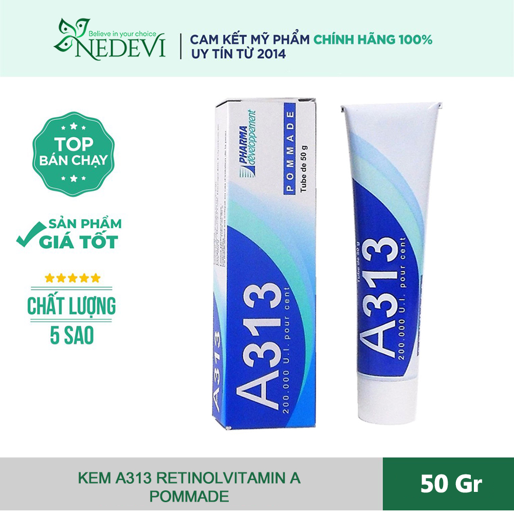 Kem a313 pommade retinol cream ngừa mụn, chống lão hóa, giảm nếp nhăn 50g - a313 retinol nội địa pháp