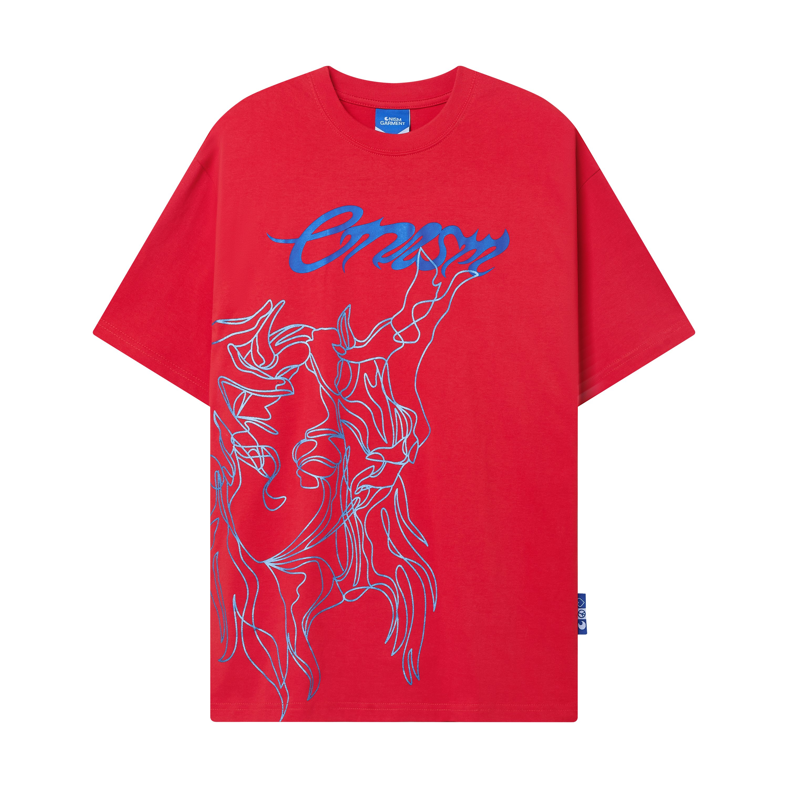 Áo thun unisex bloodmoon love màu đỏ - basic tee onism