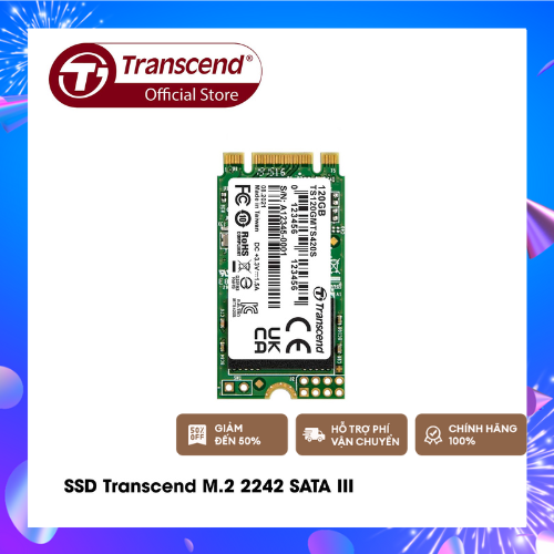 Ổ cứng SSD Transcend M.2 2242 SATA III MTS420S 3D-NAND - Hàng Chính Hãng