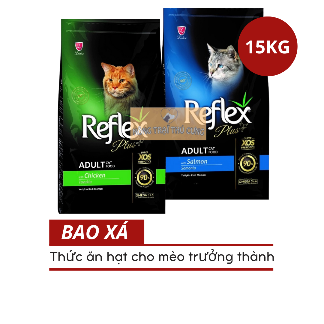 [Bao 15KG] Hạt Cho Mèo Lớn Reflex Plus Adult - [Nông Trại Thú Cưng]